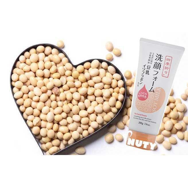 Sữa Rửa Mặt Shikioriori Soy Milk Facial Foam 200g Nhật Bản