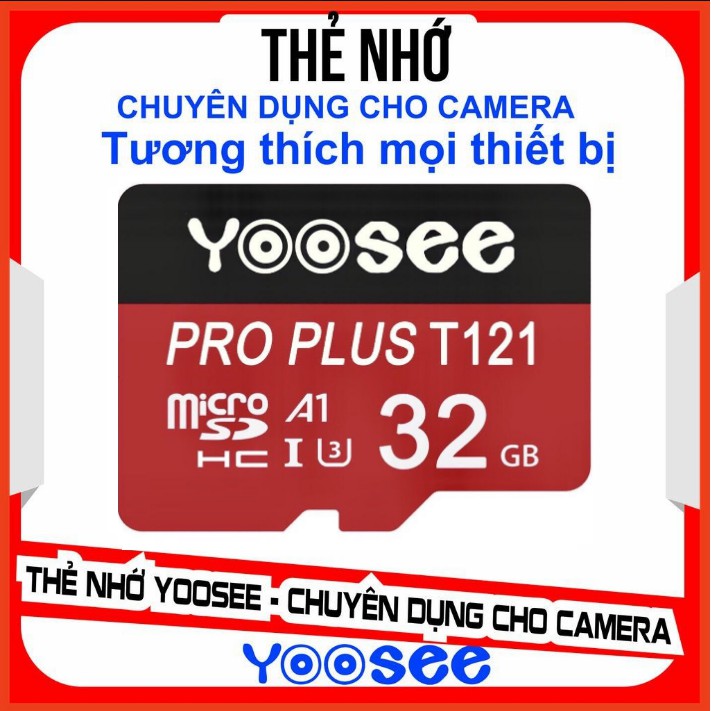 Thẻ Nhớ Yoosee Pro Plus 32GB 64GB 128GB A1 U3 4K R95MB.s W45MB.s Chuyên Camera và Điện Thoại