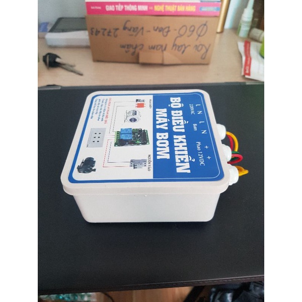 Bộ cấp điện 12v lên phao điều khiển máy bơm nước sinh hoạt. An toàn hơn khi sử dụng điện 220v thông thường