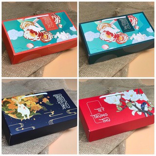 Hộp bánh trung thu 2 bánh  mẫu mới nhất năm 2020