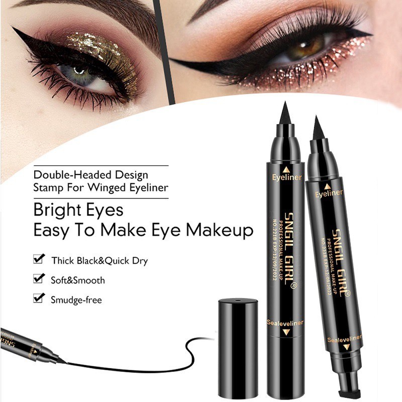 Bút kẻ mắt nước chống thấm lâu trôi với thiết kế hai đầu tiện dụng | BigBuy360 - bigbuy360.vn