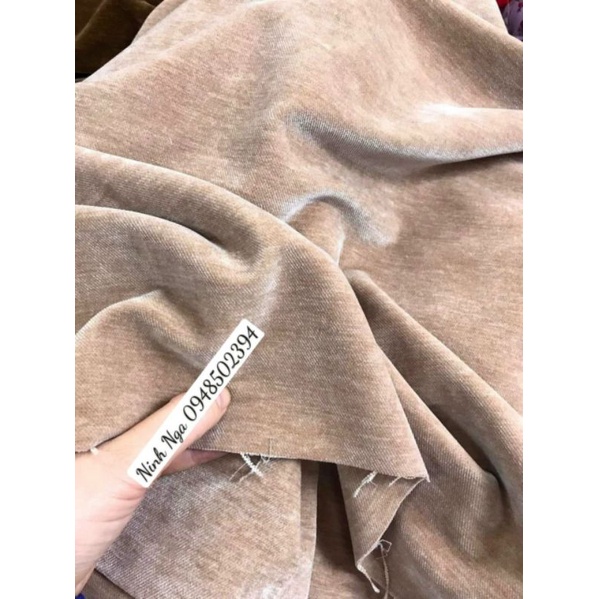 Vải nhung tuyết 2 mặt