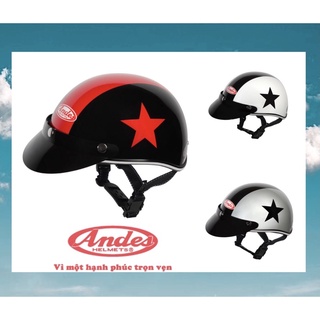 Nón bảo hiểm nửa đầu Haly Andes nhiều màu