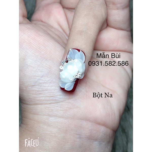Bột clear,trong, trắng, trắng đục, nature, nature nhũ, đục đắp móng mỹ, đắp hoa hũ 10g