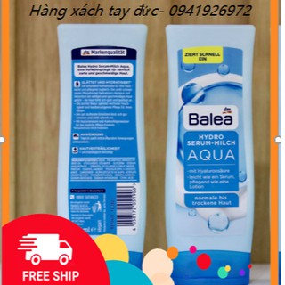 Sữa dưỡng thể Balea Aqua Serum 200ml giúp da trắng sáng mịn màng