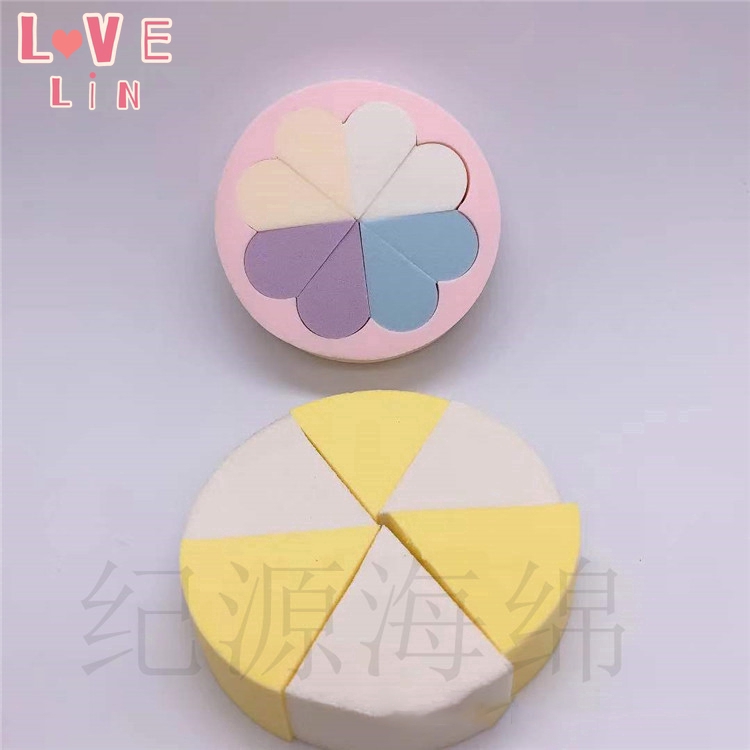 Bông trang điểm hình cánh hoa bằng cotton thân thiện với da