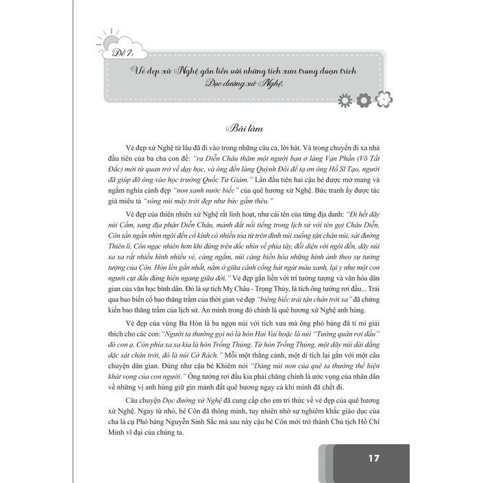 Sách Những bài làm văn mẫu 7 Tập 1 - Cánh Diều