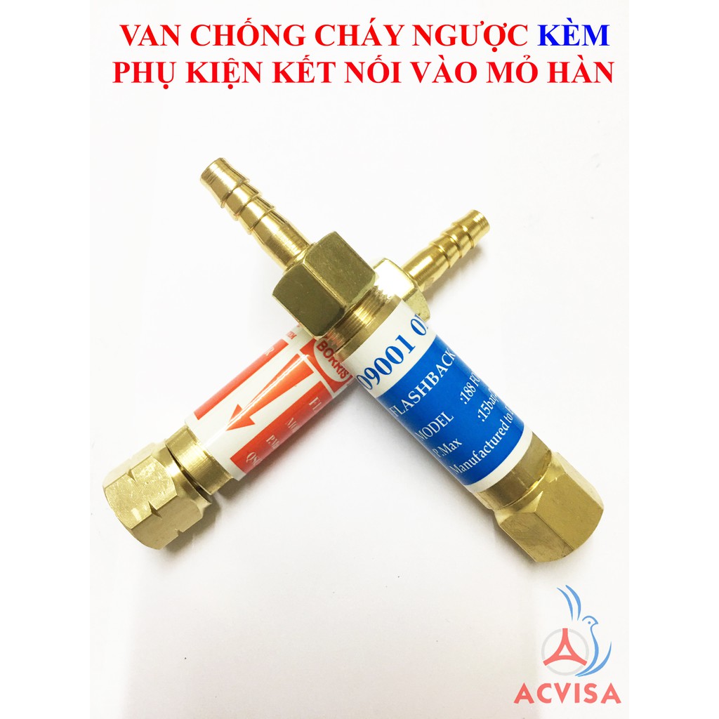 Van chống cháy ngược kèm Phụ kiện kết nối với Mỏ hàn