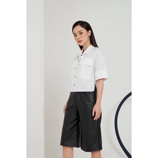 Áo sơ mi croptop cơ bản cho nữ Caffeine Studio