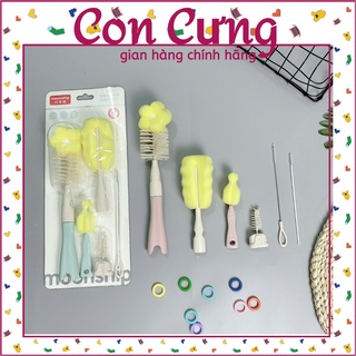 Bộ cọ bình sữa moonship 6 chi tiết tiện lợi cho mẹ