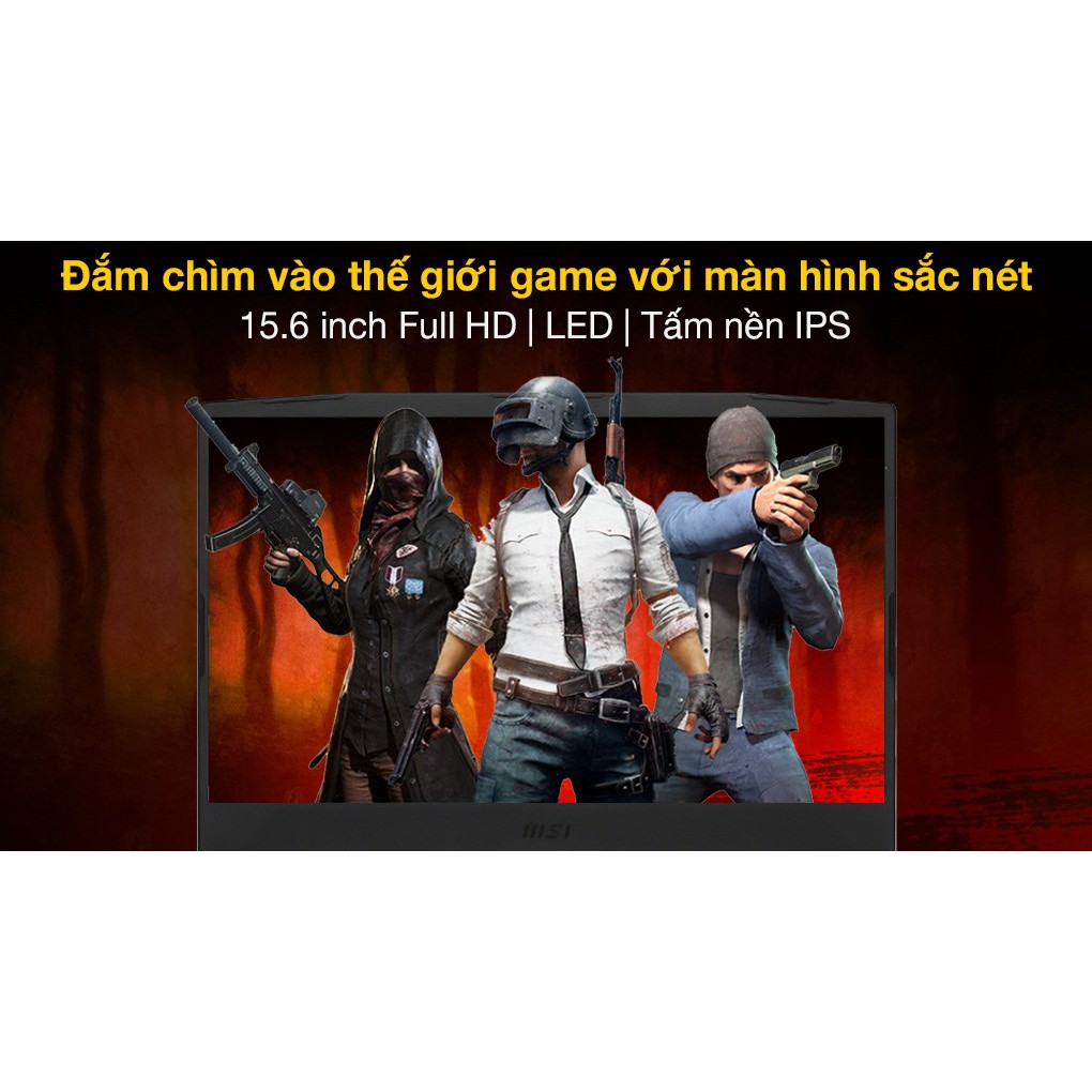 Laptop MSI Katana Gaming GF66 11UC i7 11800H/8GB/512GB/4GB RTX3050/144Hz/Balo/Win10(224VN)