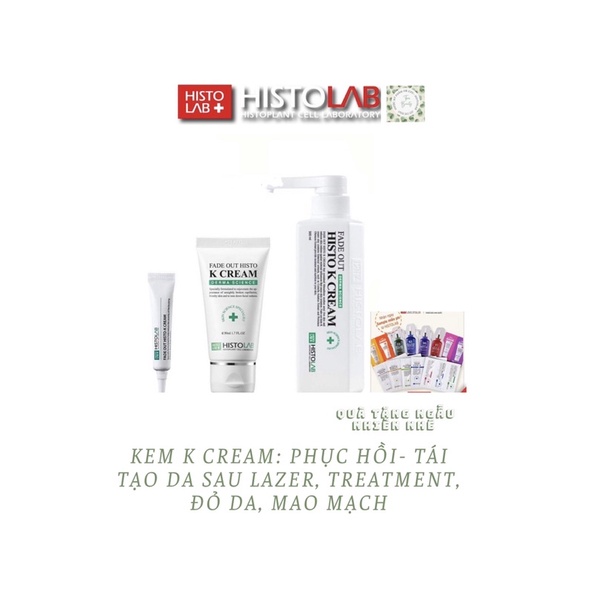COMBO TÁI TẠO- PHỤC HỒI DA CELL CREAM & K CREAM HISTOLAB
