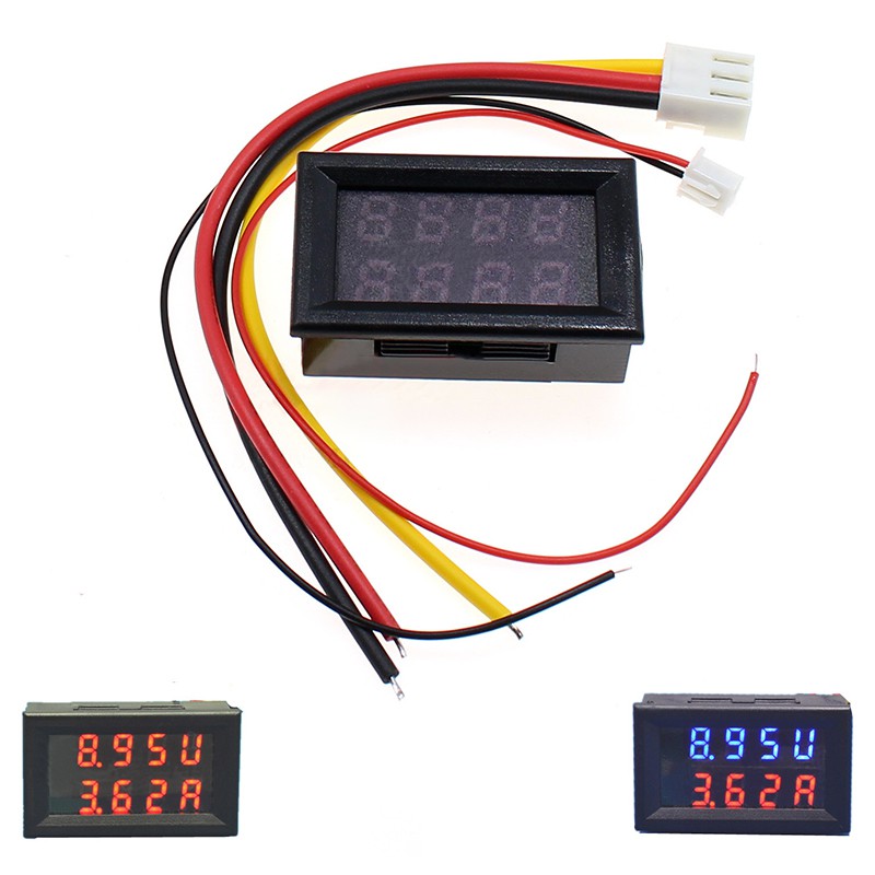 Vôn Kế Kỹ Thuật Số 10A / 50A / 100A 0-100V LED DC Sự Bảo Vệ