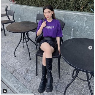 Áo thun bobui basic tím,vàng chuẩn REAL full tag túi