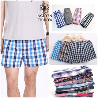 Quần Đùi Nam lưng Thun 100% cotton thoáng khí, Mặc Ngủ Thoải Mái, Chất Lượng.
