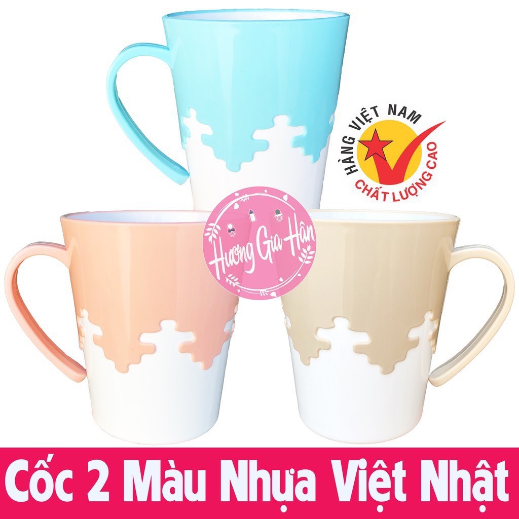 Cốc 2 Màu chính hãng Nhựa Việt Nhật – Hàng Việt Nam chất lượng cao-Giá siêu rẻ.