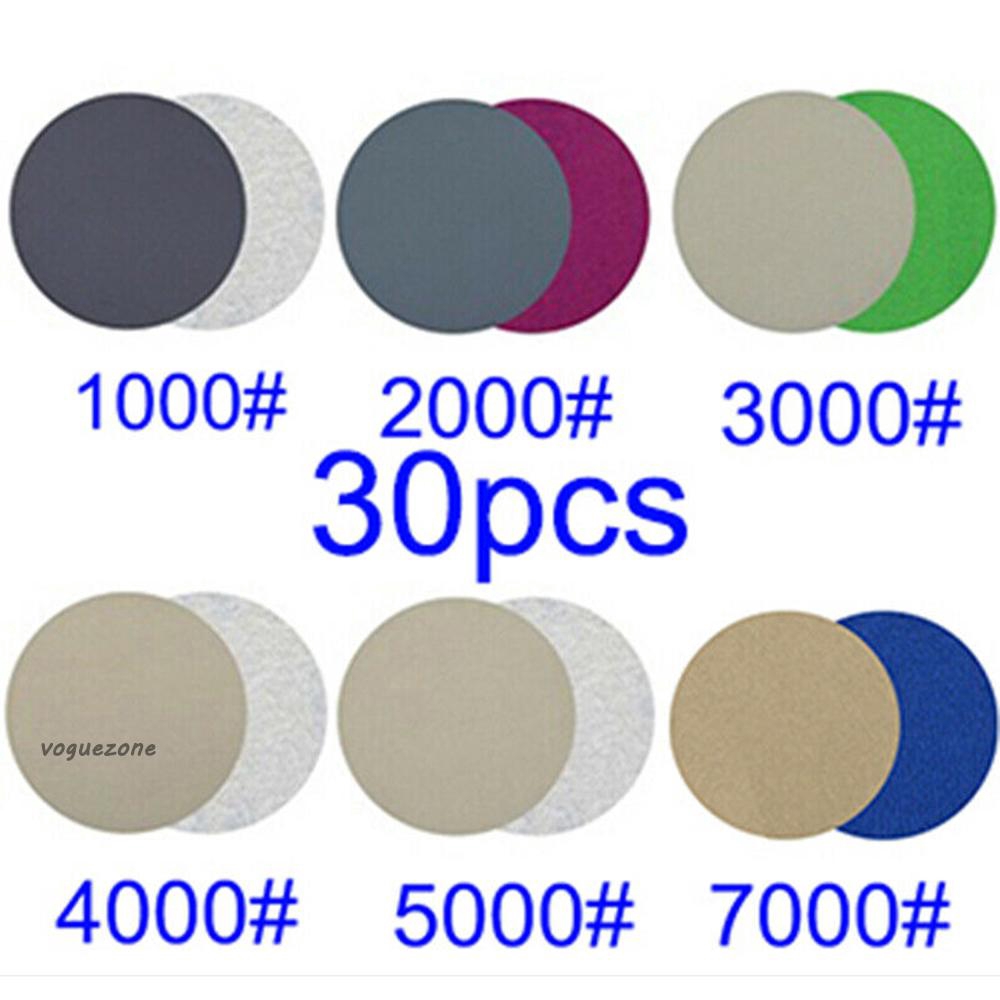 Set 30 giấy nhám 1000/ 2000/ 3000/ 4000/ 5000/ 7000 grit
