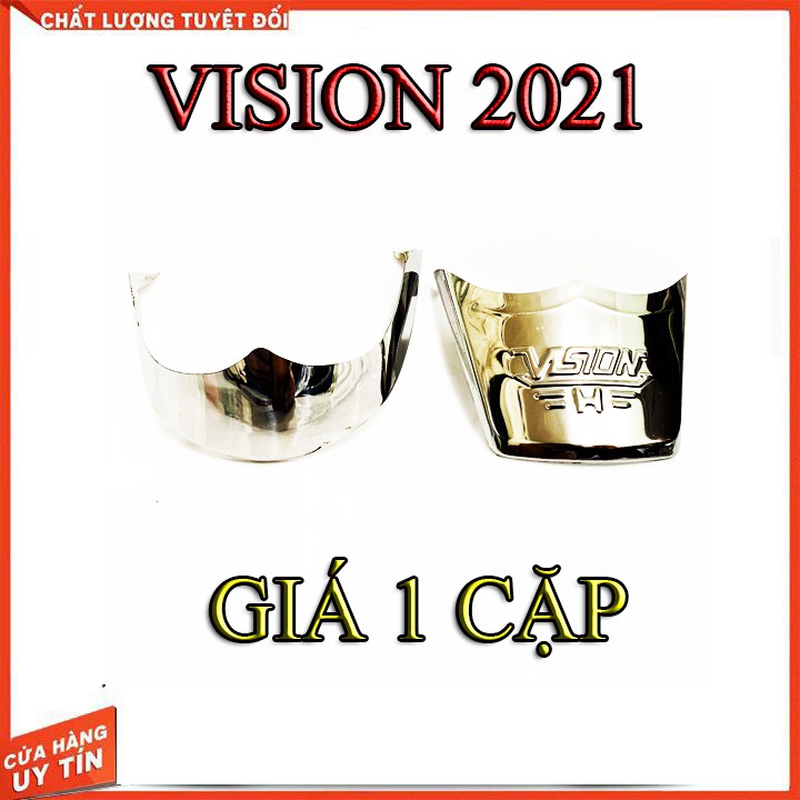 Ốp Dè Trước Sau Vision 2021 Inox