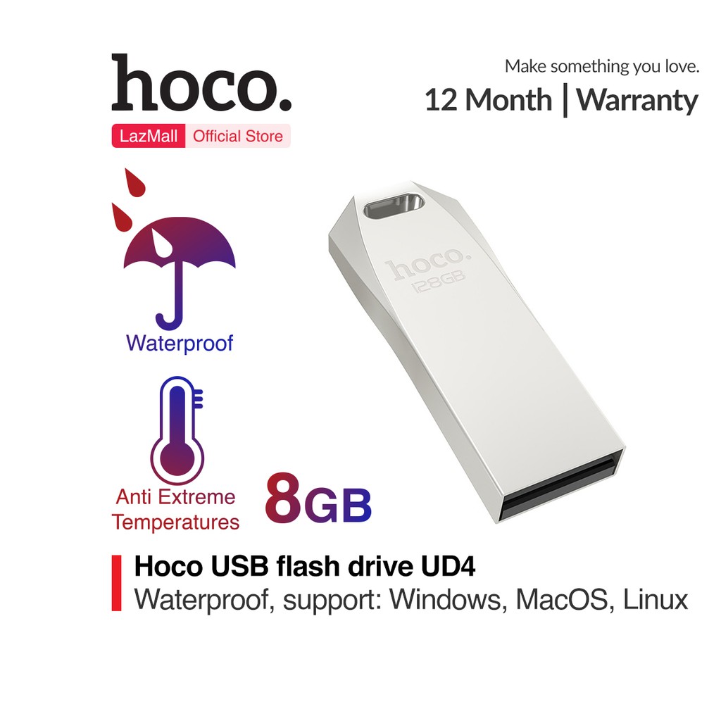 USB Hợp Kim Kẽm Tốc Độ Cao Hoco UD4 - USB 8G / 32G / 64G