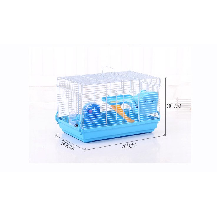 [ TẶNG NHÀ TẮM ] Lồng nhà máy 1 tầng lớn dành cho hanster