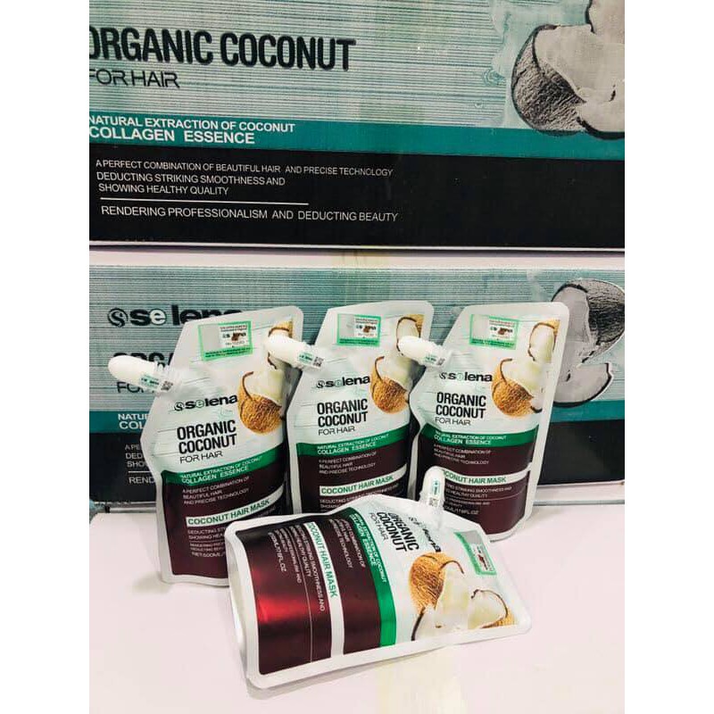 Dầu Gội Xả Dừa Organic Coconut Phục Hồi 800ml X 2