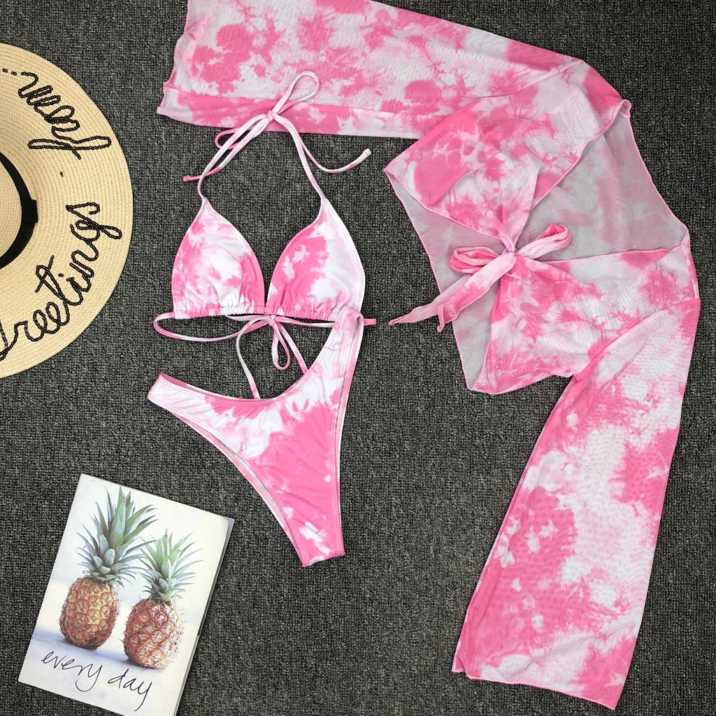 [Mã FACBGO245 giảm 10K đơn bất kì] Bikini Cột Dây + Áo Tay Dài Thiết Kế Quyến Rũ Cho Nữ | BigBuy360 - bigbuy360.vn