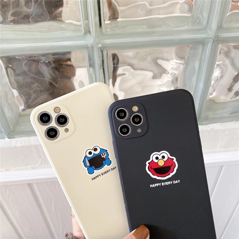 Ốp Lưng Mềm Họa Tiết Sesame Street Cho Oppo A92S A52 A9 A5 2020 A3S Reno 5 Pro Vivo S1 V11I Y70S Y93S V9 Iqoo Neo 3 Redmi Note 9