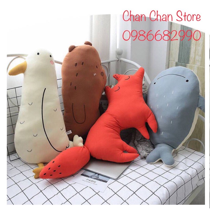 Gấu bông đồ chơi Con Cá Voi 50cm Mềm mịn Cao cấp