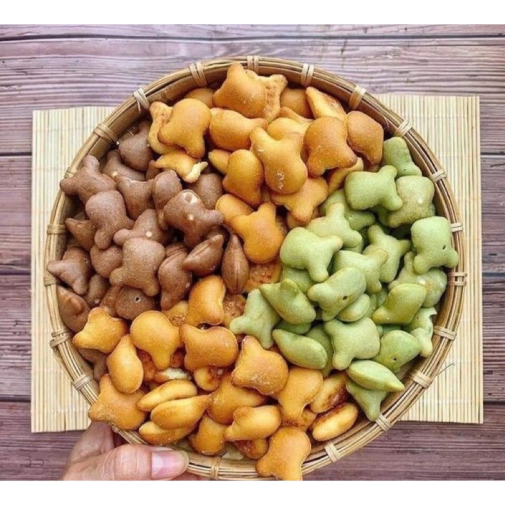 Bánh Gấu 3 vị giòn giòn béo béo đậm vị hũ 180g- chik food