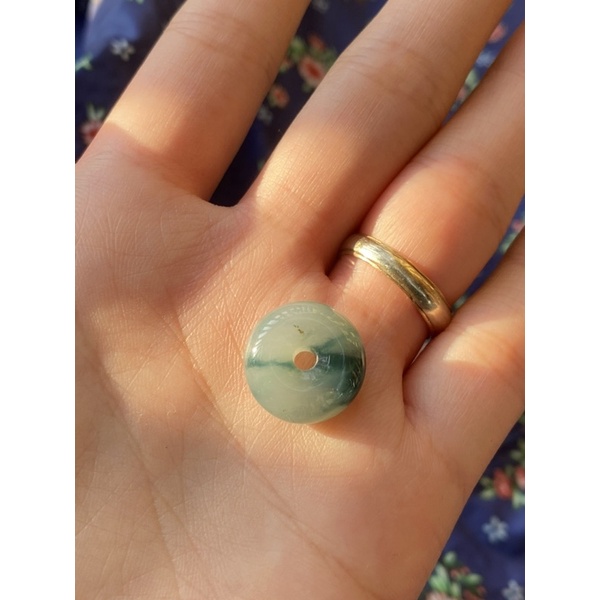 Khấu bình an cẩm thạch Jadeite Jade A
