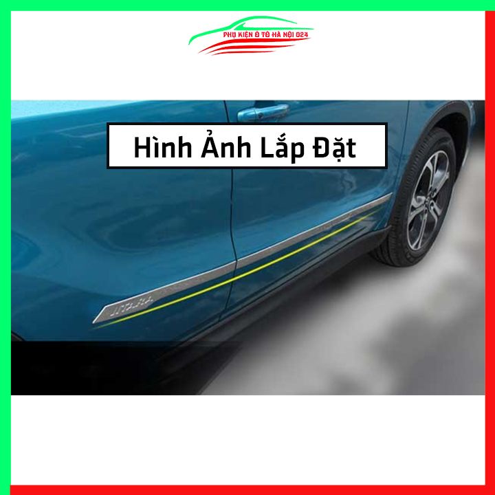 Bộ ốp nẹp sườn Vitara 2015-2020 inox trang trí làm đẹp xe