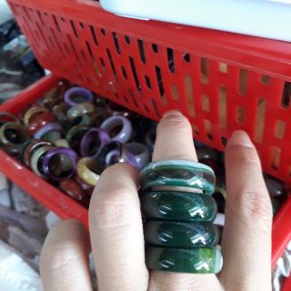 Nhẫn mã não nhiều màu
