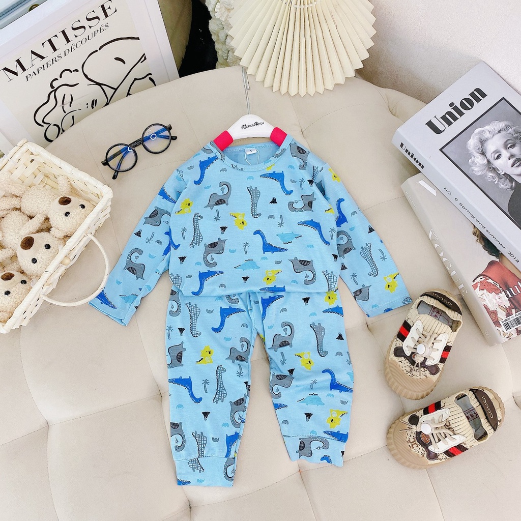 Bộ Quần áo trẻ em Dài Tay Minky Mom Thun Lạnh cho bé