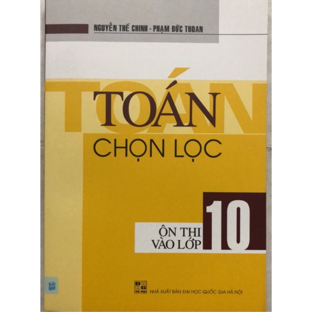 Sách - Toán chọn lọc ôn thi vào lớp 10