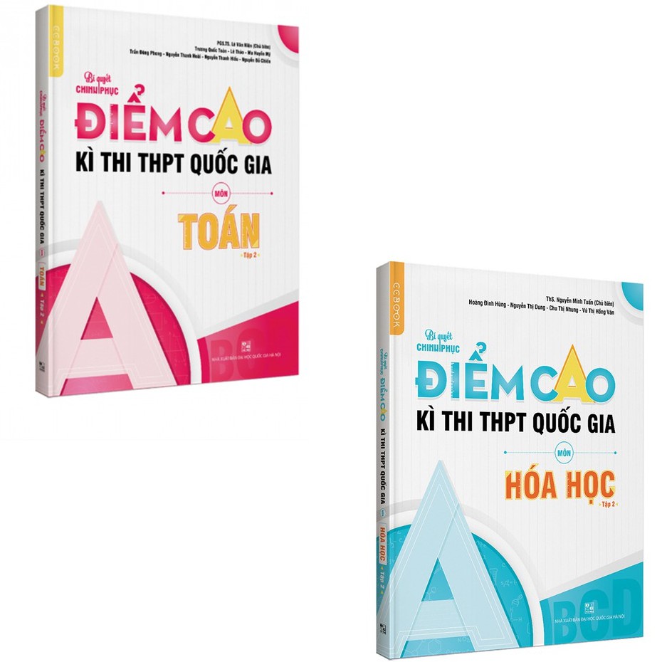 Sách - Combo luyện thi điểm cao môn Toán - Hoá học - Tập 2 - NXB Đại học Quốc gia Hà Nội