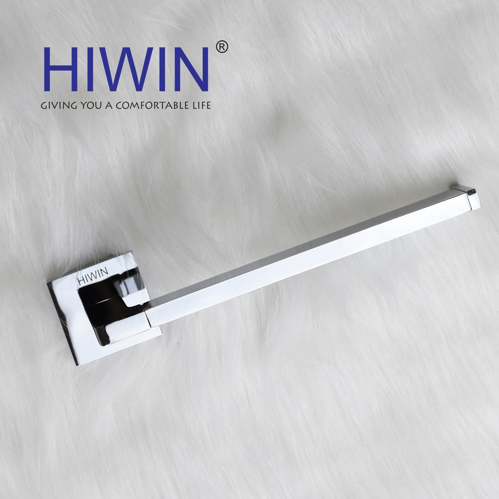 Thanh vắt khăn nhà tắm đồng mạ crom sáng bóng Hiwin Y-1205 kích thước 218x70x45