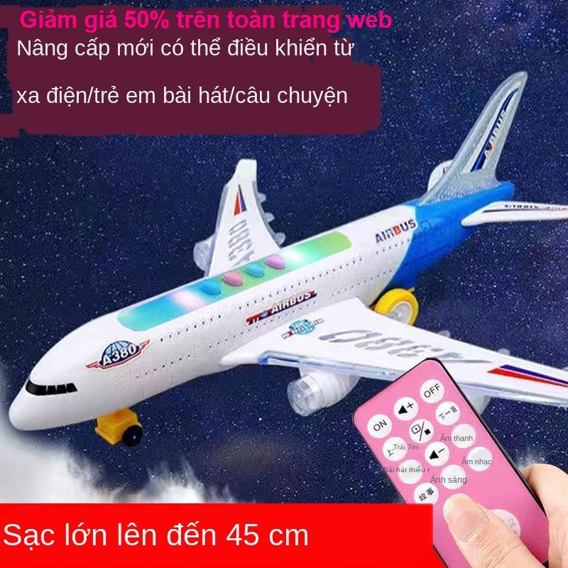 Quán tính lớn máy bay đồ chơi trẻ em nhạc nhẹ chở khách A380 bé trai và gái Quà tặng Giáng sinh ô tô