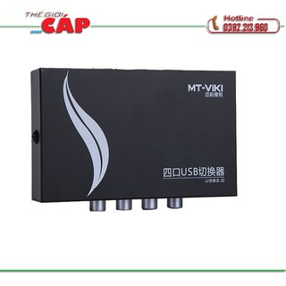 Bộ chia 4 máy tính dùng chung 1 máy in switch usb mt-viki