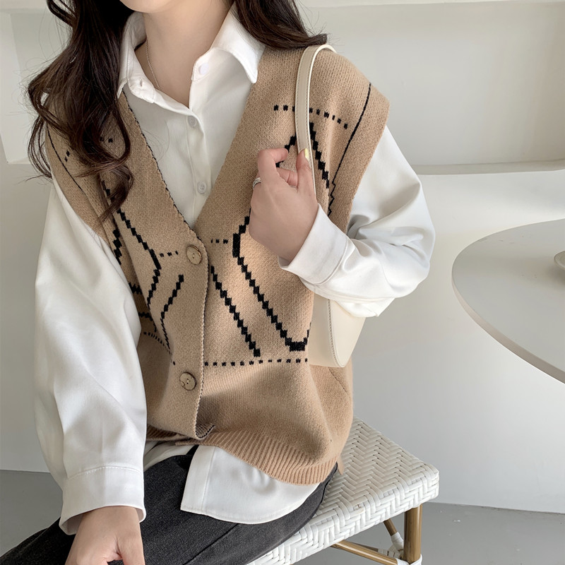 Áo Khoác Len Không Tay Họa Tiết Ca Rô Thời Trang Thanh Lịch Dành Cho Nữ | BigBuy360 - bigbuy360.vn