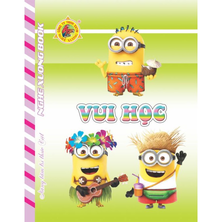 Combo 10 quyển Tập Nghệ Xương  thiết kế tinh xảo với màu sắc bắt mắt