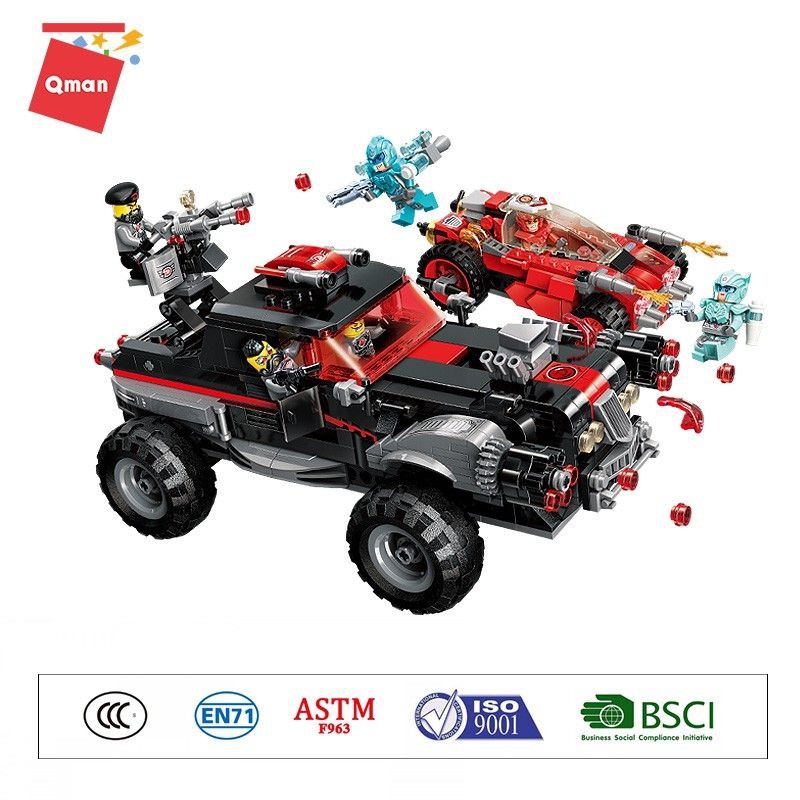 Đồ chơi xếp hình QMAN 3406 chiếc xe tiư thần