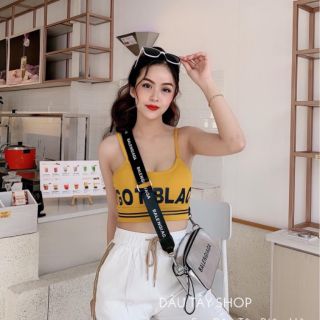 Áo hai dây croptop