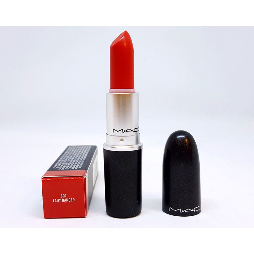 Son MAC Lady Danger 607 Màu Đỏ Cam – Matte