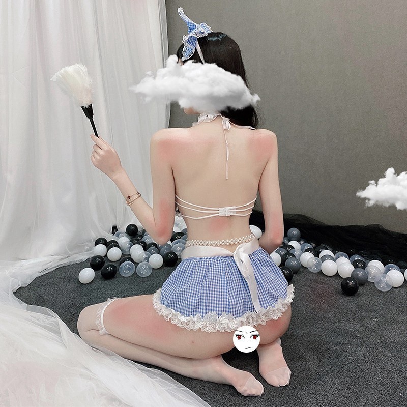 Đầm ngủ dễ thương, Đồ ngủ sexy cosplay hầu gái ST12