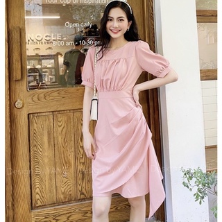Đầm váy tùng phối bèo 3 màu (kèm hình thật)