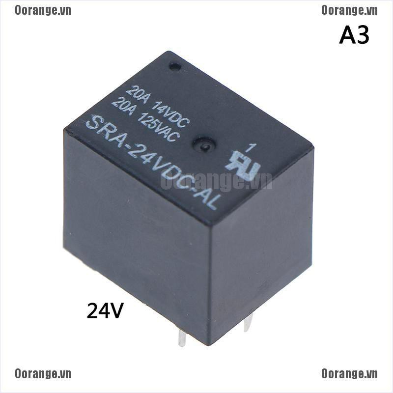 Rơ le 4Pin MT SRA-05VDC-AL SRA-12VDC-AL SRA-24VDC-AL 5V 12V 24V 20A T74