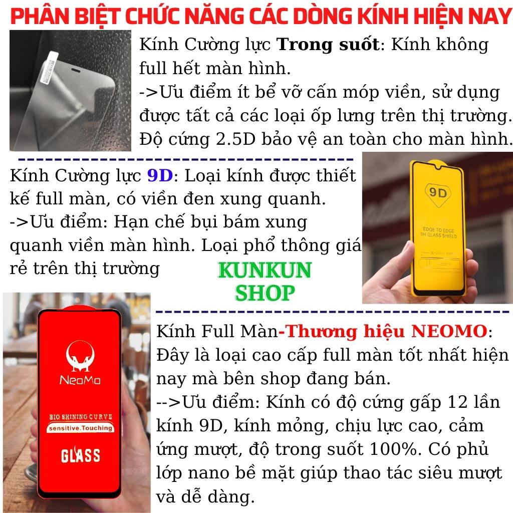 Kính cường lực realme 9/ 9i/  9 pro+ 5g - Dán Full màn hình điện thoại realme 9/ 9i/ 9 pro+ 5g - Độ trong suốt NEOMO