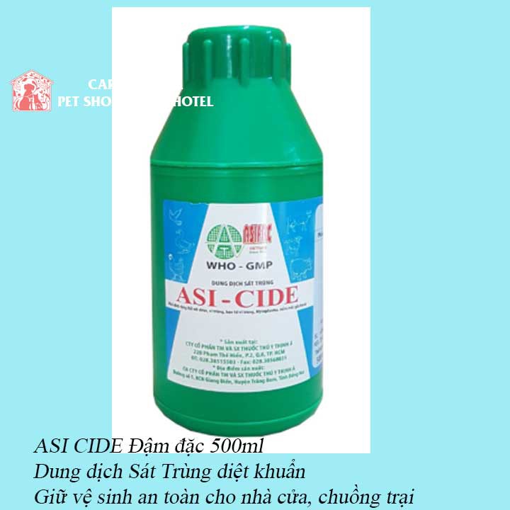 ASI-CIDE - Dung dịch Khử Trùng Nhà Cửa, Chuồng Trại, Không Gian Sống Vật Nuôi