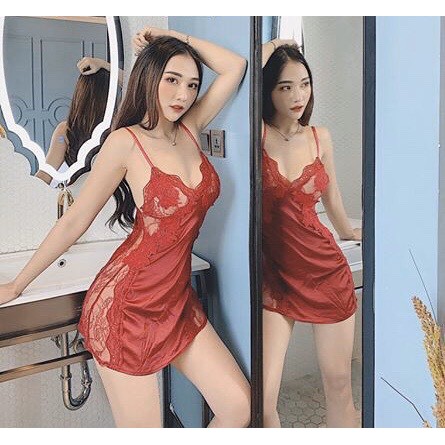 Váy ngủ lụa 💝 Free ship 💝 thêu hoa xinh đẹp | BigBuy360 - bigbuy360.vn