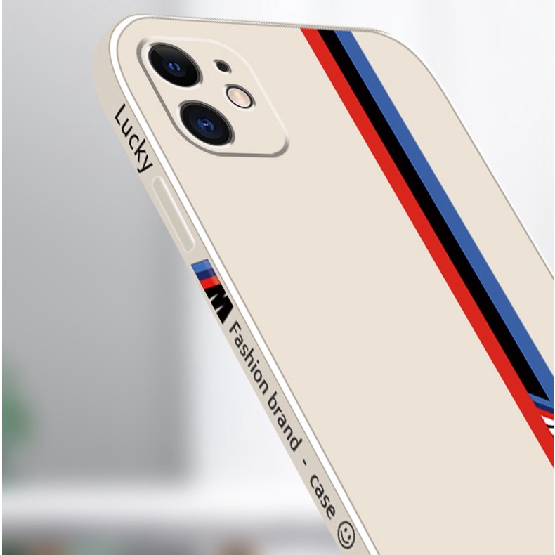 Ốp lưng dẻo 3 sọc màu cho iPhone 6/6s, 6 Plus/6s Plus, 7/8/SE 2020, 7 Plus/8 Plus